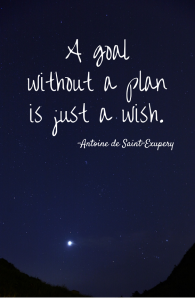 A Goal Without a Plan is just a Wish